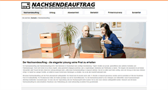 Desktop Screenshot of nachsendeauftrag.net